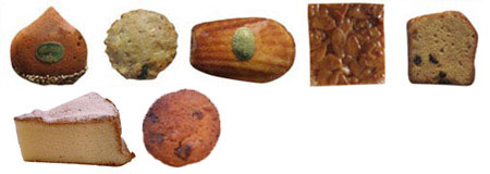 ５つの焼き菓子から選んで頂けます。