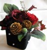シルクフラワーアレンジ黒